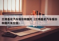 兰博基尼汽车报价和图片（兰博基尼汽车报价和图片及价格）